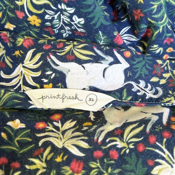 Printfresh Blue Floral Pajama Shirt - Picture 9 of 11